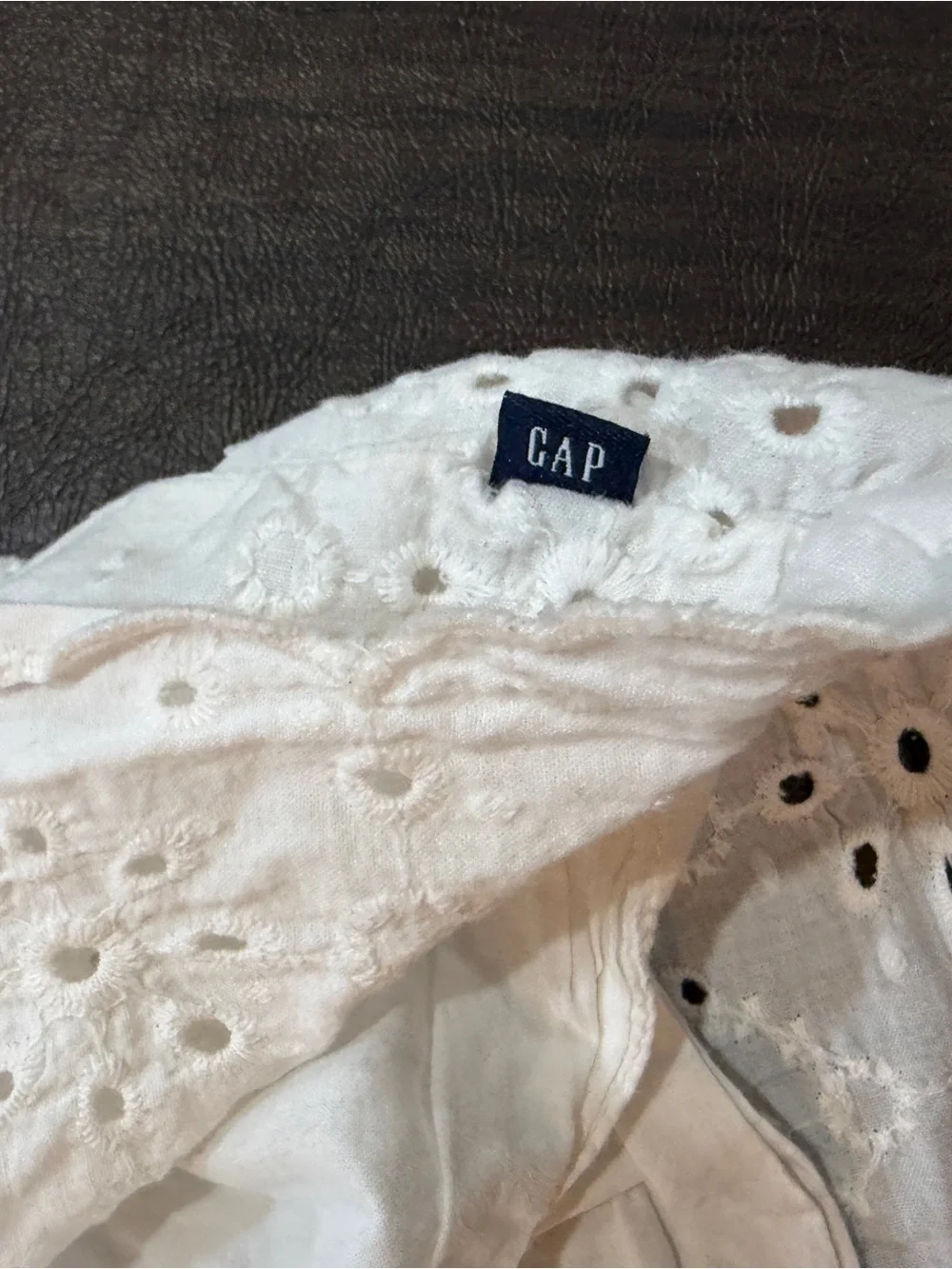 White Eyelet Summer Dress for Girls by